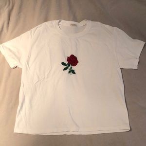 Brandy Melville Rose Graphic Tee